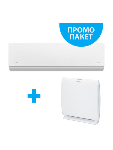 Промо пакет: Инверторен климатик TOYOTOMI Gosai Whisper White GTN/GTG-12CMW + Преносим пречиствател 