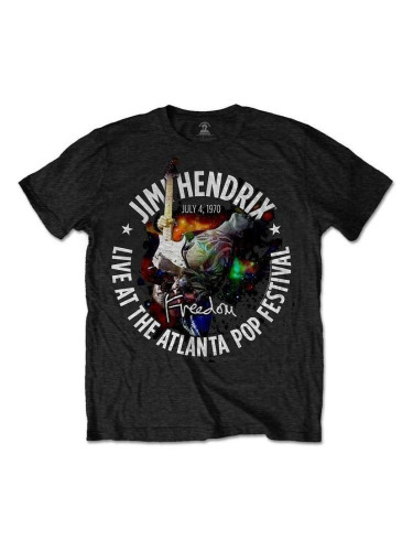 Jimi Hendrix Риза Atlanta Pop Festival 1970 Unisex Black 2XL