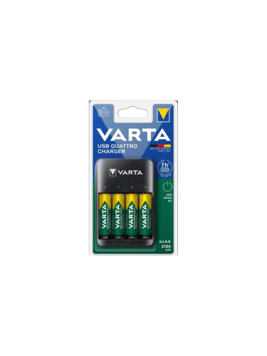 Varta 57652101451 - Зарядно устройство за батерии 4xAA/AAA 2100mAh 5V