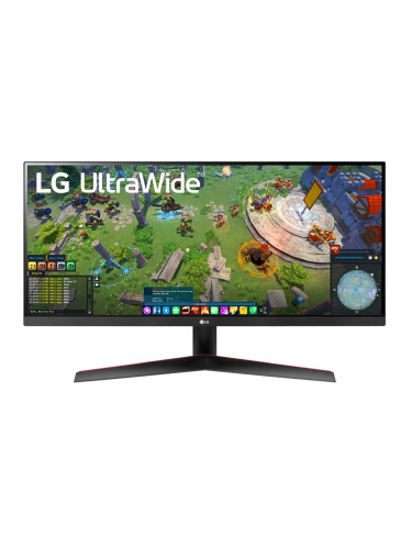 Монитор LG 29WP60G-B, 29" UltraWide Full HD, IPS Panel, 1ms MBR, 1000:1, 250 cd/m?, 21:9, 2560 x 1080, HDR 10, sRGB 99%, FreeSync, Reader Mode, 75Hz, USB Type-C, HDMI, DP, Tilt, Headphone Out, Black