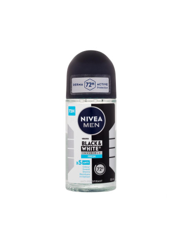 Nivea Men Invisible For Black & White Fresh 72h Антиперспирант за мъже 50 ml