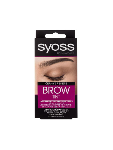 Syoss Brow Tint Боя за вежди за жени 17 ml Нюанс Black