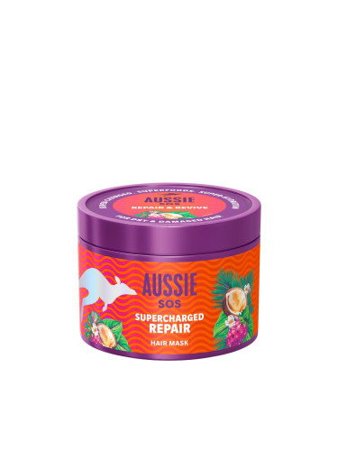 Aussie SOS Supercharged Repair Hair Mask Маска за коса за жени 500 ml