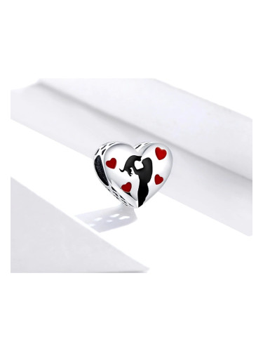 Сребърен талисман с печат 925 - Моята любима котка