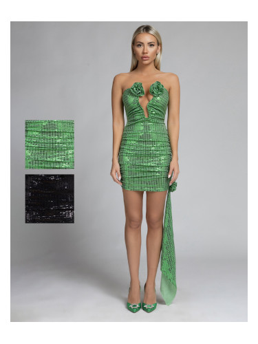 Рокля MALVA GREEN BLACK