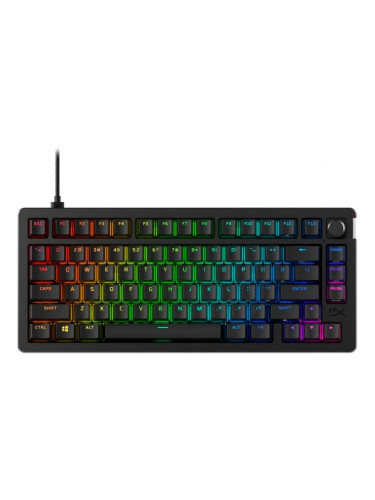  Механична клавиатура HyperX - Alloy Rise 75, HyperX Red, RGB, черна