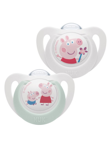 NUK Star Peppa Pig биберон 6-18m 2 бр.