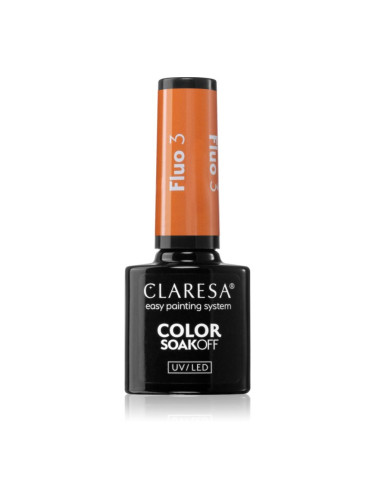 Claresa SoakOff UV/LED Color Fluo гел лак за нокти цвят 3 5 гр.