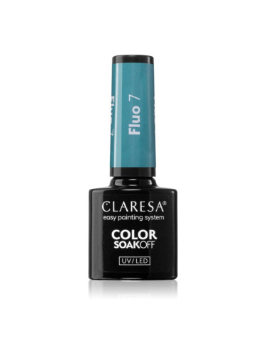 Claresa SoakOff UV/LED Color Fluo гел лак за нокти цвят 7 5 гр.