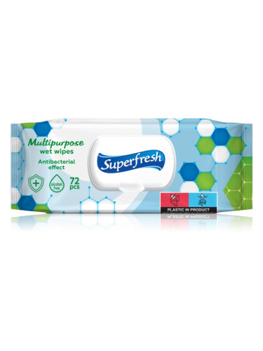 Superfresh Multipurpose мокри кърпички с антибактериална добавка 72 бр.