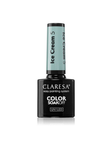 Claresa SoakOff UV/LED Color Ice Cream гел лак за нокти цвят 5 5 гр.