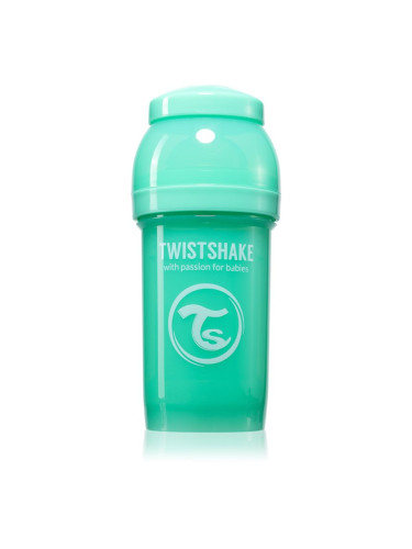 Twistshake Anti-Colic Pastel Green бебешко шише 180 мл.