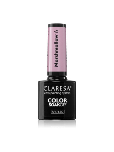 Claresa SoakOff UV/LED Color Marshmallow гел лак за нокти цвят 6 5 гр.