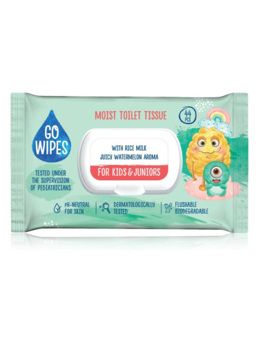 GoWipes For Kids & Juniors влажна тоалетна хартия за чувствителна кожа за деца 44 бр.