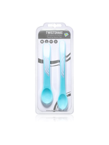 Twistshake Feeding Spoon Set лъжичка 4+m Pastel Blue 2 бр.