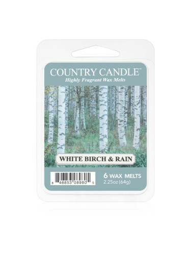 Country Candle White Birch & Rain восък за арома-лампа 64 гр.