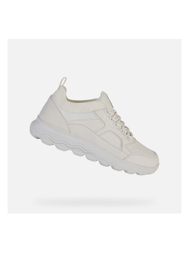 White women's sneakers Geox Spherica - Women's