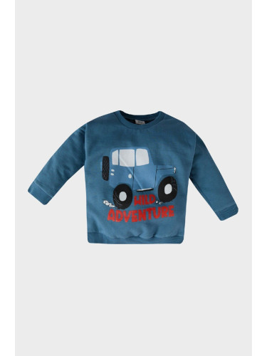 DEFACTO Baby Boy Crew Neck Vehicle Printed Sweatshirt