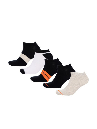 DEFACTO Men's 5-Pack Cotton Ankle Socks