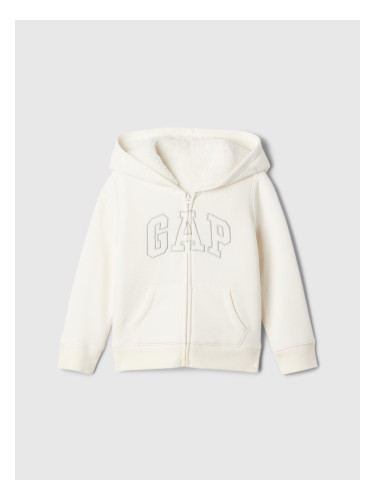 GAP Baby sherpa sweatshirt with logo - Girls