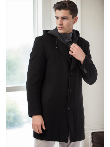 PLT8376 DEWBERRY MEN'S COAT-BLACK-2