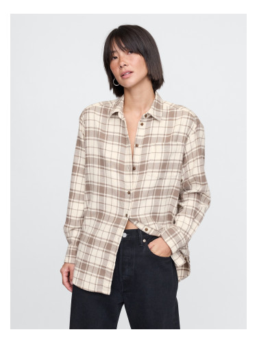 GAP Oversize flannel shirt Big Shirt - Women's