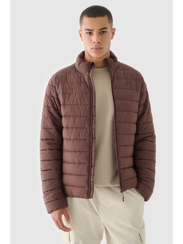 Мъжко Пухено Яке С Синтетично Пълнеж Кафяво 4F 4FWAW24TDJ