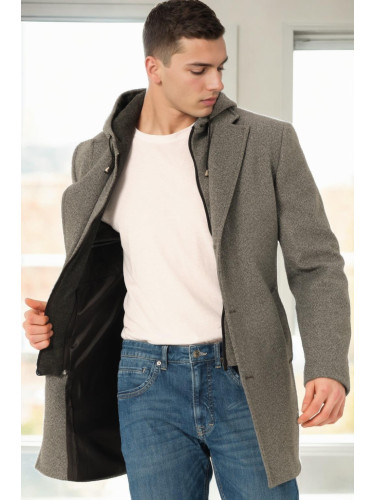 PLT8376 DEWBERRY MEN'S COAT-DARK GREY-2