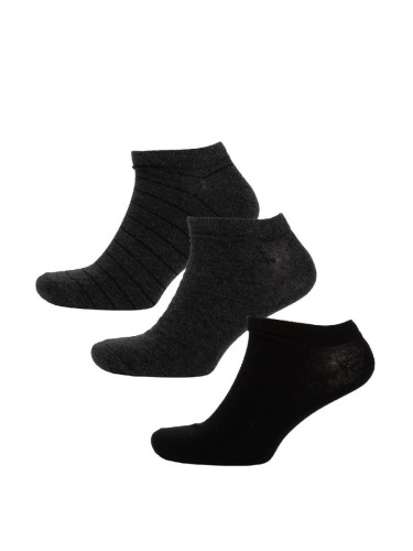 DEFACTO Men's 3-Pack Cotton Ankle Socks