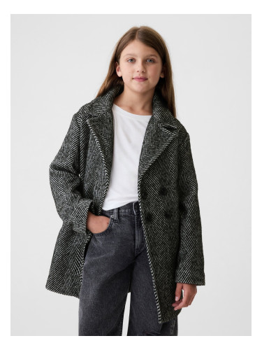 GAP Children's tweed coat with wool blend - Girls