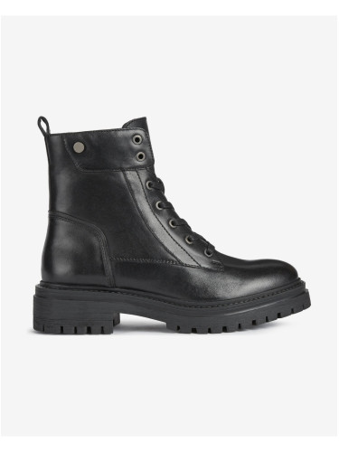 Black women's leather shoes Geox Iridea - Women's