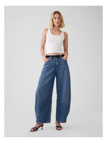GAP Mid Rise Horseshoe Wide Jeans - Ladies