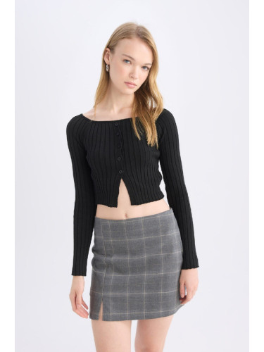 DEFACTO Fitted Off Shoulder Knitwear Sweater