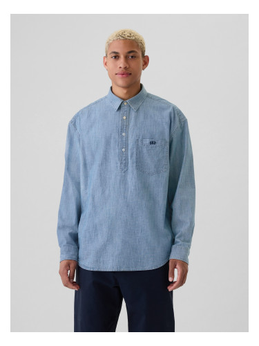 GAP Chambray Shirt with Logo - Men's