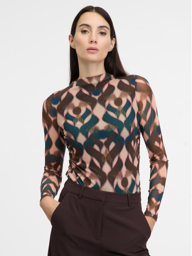 Brown women's long-sleeved T-shirt ORSAY - Women's