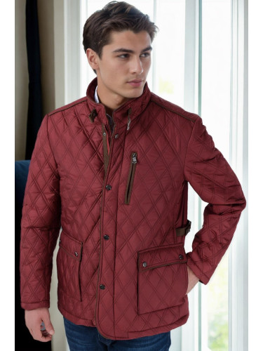 K8613 DEWBERRY COAT-PLAIN BURGUNDY