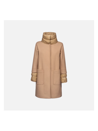 Brown women's coat Geox Diamanta - Women's