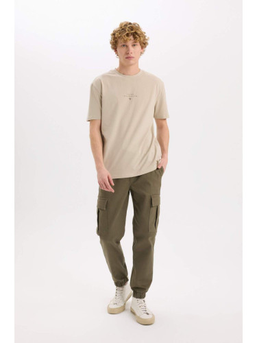 DEFACTO DFM - Jogger Pants Regular Waist Laced Textured Cargo Pocket