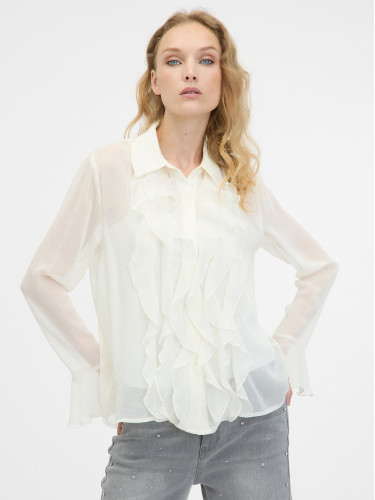 Cream women's blouse ORSAY - Women's