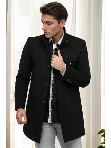 PLT8367 DEWBERRY MEN'S COAT-BLACK-2