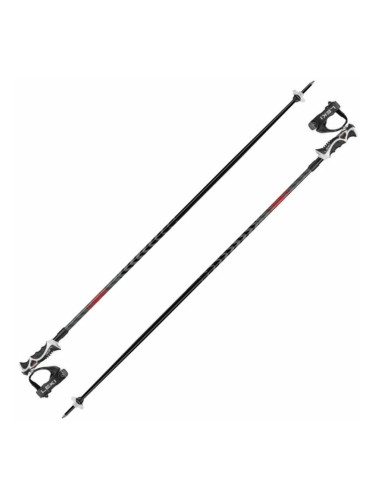 Leki Hot Shot S Eloxal Black/Anodized Grey/Bright Red 110 cm Щеки за ски