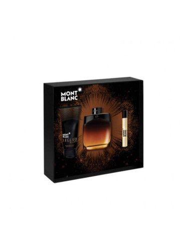 Комплект за мъже Mont Blanc Legend Night EDP 100 ml + Афтършейв балсам 100 ml + EDP 7.5 ml