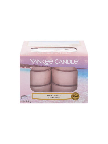 Yankee Candle Pink Sands Ароматна свещ 117,6 g промяна на цвета