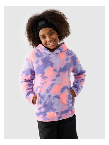 Girls' fleece sweatshirt 4F