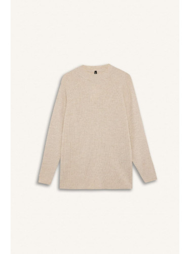 DEFACTO Regular Fit Crew Neck Basic Plain Knitwear Sweater