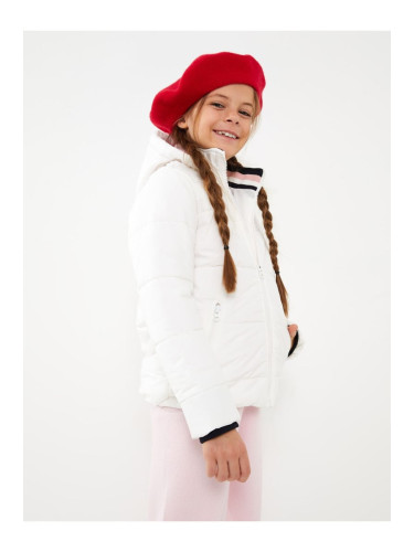 LC Waikiki Basic Girl's Puffer Coat with Hood