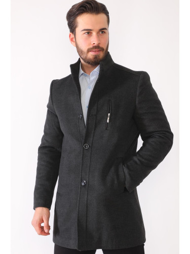 PLT8386 DEWBERRY MEN'S COAT-ANTHRACITE-2