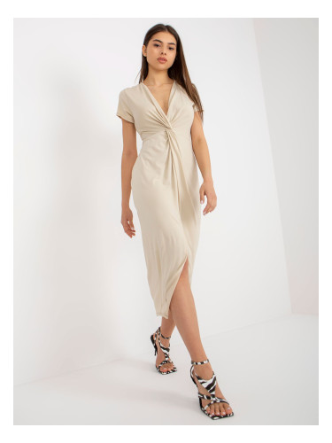 Dress-DHJ-SK-17302.39X-beige