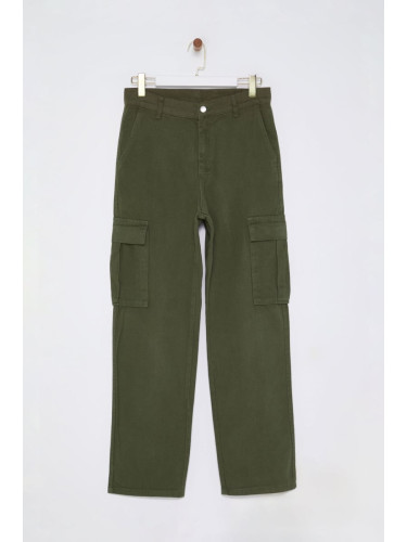 Trendyol Khaki Men's Cargo Pocket Baggy Pants