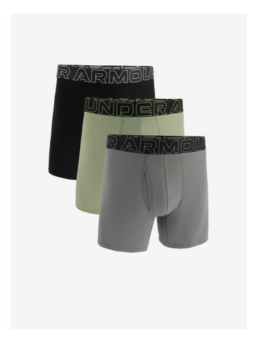 Set of three Under Armour M UA Perf Cotton 6in boxer shorts